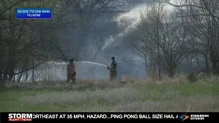 Grass fire burns homeless encampment in west Lincoln