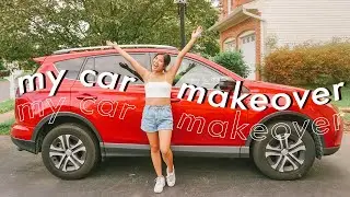 clean and decorate my NEW car with me! car makeover!
