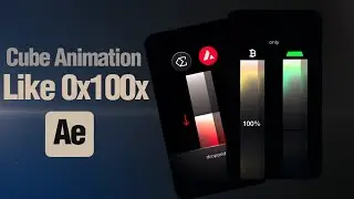 How To Create Fake 3D Cube Animation Like 0x100x in After Effects ( Without Plugin and 3D )