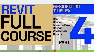 REVIT 2024 TUTORIAL | FULL COURSE | PART 4 | 8 BEDROOM DUPLEX MODELLING | #BIM #Revit