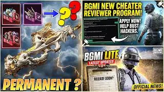 🤔 BGMI FIREARM P90 CRATE IS PERMENENT? || NEW BGMI CHEATER REVIEWER PROGRAM || BGMI LITE NEW?