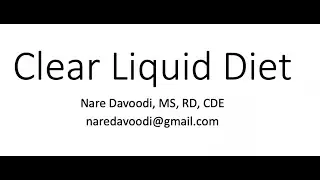 Clear Liquid Diet Instruction After weight loss Surgery