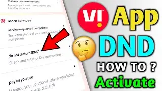 How to Activate DND on Vi 2024 | How to Activate DND on Vi Sim | Technical Bjay