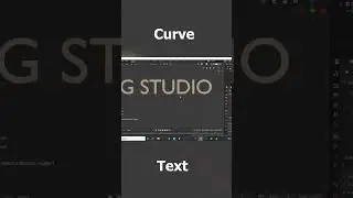 create curve Text in blender 
