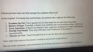 Emergency Medicine Cases &ndash; Aural Polyps #madeeasy #layman&rsquo;s terms