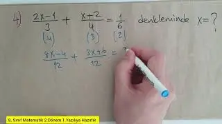 8.Sınıf Matematik 2.Dönem 1.Yazılıya Hazırlık 2024 .YENİ