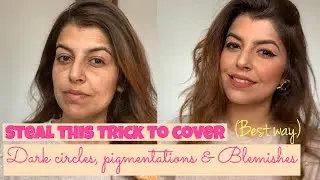Best way to cover DARK CIRCLES, PIGMENTATION, & BLEMISHES | FOR Indian, Asian, Brown Girls |