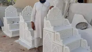 Marble Mimber mehrab masjid...Makrana white  Member masjid @mohdHarunmakrana