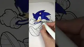 Sonic Coloring Page - How to Draw Sonic - Sonic The Hedgehog 2 - Sonic Prime - Sonic 3