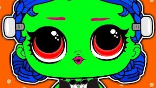 LOL DOLL TRANSFORMATION INTO ZOMBIE | CUSTOM LOL DOLL | HALLOWEEN | Cartoons for Kids 2018