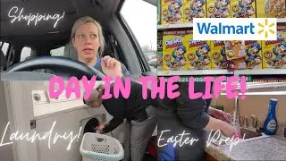 SPEND THE DAY WITH ME! SHOPPING, CLEANING AND GETTING READY FOR EASTER 🐇