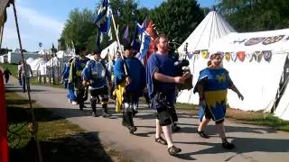Pennsic 42: Early morning pipping an army to the field