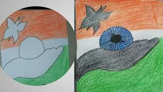 Drawing of flag of india /independence day special drawing easy  #freedom #flag