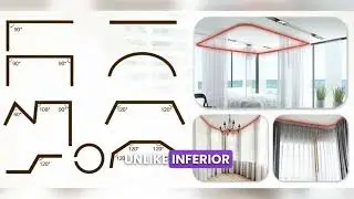 Transform Any Space with the Bendable Ceiling Curtain Track ✨
