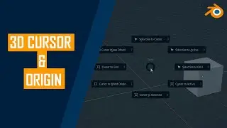 Blender 3.3.1 | 3D Cursor and Origin | #blendertutorial