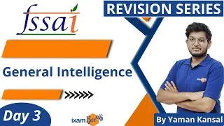 FSSAI Exam | Expected Questions |  General Intelligence Questions  | By Yaman Kansal