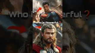 Thor vs Superman &ndash; Kaun Zyada Powerful? 😳#marvel #thor
