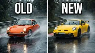 Classic Porsche 911 Carrera RS 901 vs  Modern Porsches at Wet N&uuml;rburgring! 🌧️