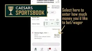 How to place a bet on Caesars Sports Book App 2021 | LINK IN DESCRIPTION TO THE UPDATED VERSION!