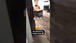 Old trader deleted private key wallet by accident 😰 #trading #memecrypto #crypto #privatekeys