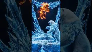 FIRE vs ICE: The Ultimate Beast Showdown! 🐯❄️ (Short and Punchy