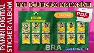 PDF DOURADO Dispon&iacute;vel para Quem Completou o &Aacute;lbum Virtual da Copa com Todas as Douradas - S14/14