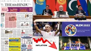 Hindu Newspaper updates/Modi at SCO/Inflation rate/Foreign Trade/Essential Medicine list/ST list