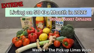 ЖИТЬ НА 50 &euro; В МЕСЯЦ - Неделя 4 - Экстремальный бюджет на продукты - Веганство, дешево и с минима...