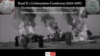 N&aacute;lez 3 krejcar - Karel II. z Lichtensteinu - Castelcorna Olomouck&yacute; biskup. Čarodějnick&eacute; procesy.