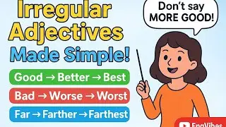 Упрощенные неправильные прилагательные: Better, Worse, Farther&hellip; #EnglishGrammar #LearnEnglish #En...