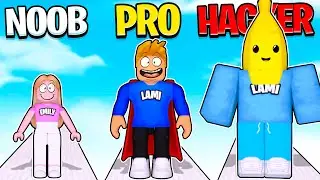 NOOB vs PRO vs HACKER in ROBLOX Tall Man Run!