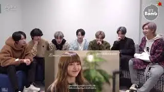 bts reaction chaelisa