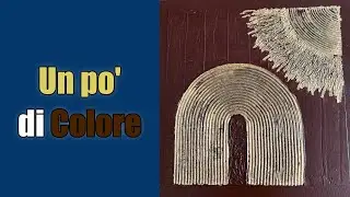 &ldquo;TEXURE e SIMBOLI DORATI : Come Creo un Quadro Astratto su Tela&rdquo;.   #arteastratta #artematerica