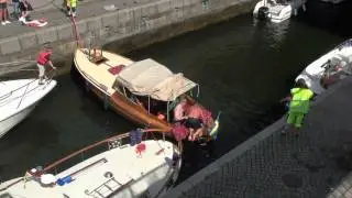 STOCKHOLM:  How NOT to take your boat through a lock