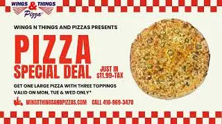 Pizza Special Deal in Severn &ndash; Pizza Lovers Deals | 1 Large Pizza with 3 Toppings