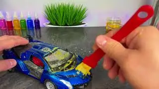 The Cleaning Process of a Diecast Car After Mud Adventures | Calm ASMR Cleaning