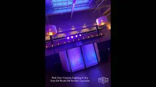 Event Lighting Glow-Up! What&rsquo;s Your Favorite DJ Facade Color? #philadelphiaweddingdj #uplighting