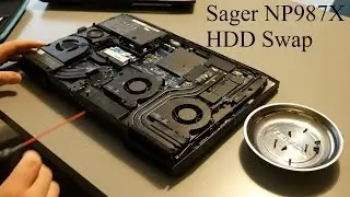Sager NP987X/Clevo P870DMX Laptop HDD Swap