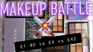 Comparing matte purple eyeshadow from palettes between &pound;1.90 and &pound;42 | #makeupbattle
