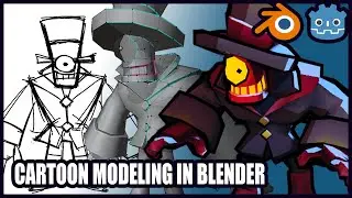 Jack the Tricker! Doodle to Done 3D Modeling Timelapse (Blender, Godot)