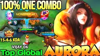 AURORA BEST BUILD IN 2021 | TOP GLOBAL AURORA VIJAY 06 - MOBILE LEGENDS