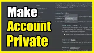How to Make your Steam account Private & Friends list (Privacy Settings)