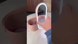 Portable Makeup Storage With Makeup Mirror | Travel Makeup Organizer With Led Mirror