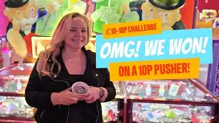Мы выиграли, поставив 10 пенсов! Челлендж на 10 фунтов по 10 пенсов в Феликстоу Пирс.