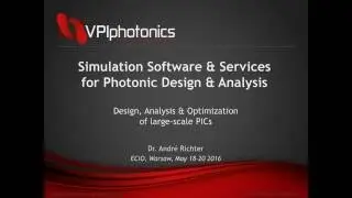 Layout Aware Schematic Driven Design Methodology for PICs [Talk ECIO 2016]