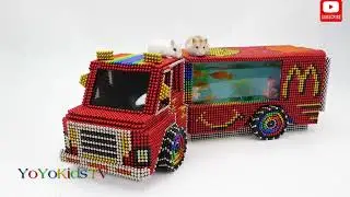 Truck making from magnetic balls | magnet se Truck |1000%Most Satisfying Video #viral#trending
