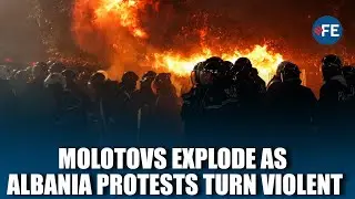 Shocking Scenes In Albania As Protesters Attack Government Building