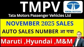 TMPV Share latest news today I Tata Motors Passenger Vehicles NOV SALES  I HYUNDAI I MARUTI I M&M