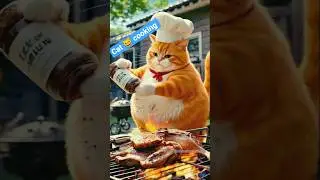 cooking with MasterChef meow#funny cat video #shortsfeed # short