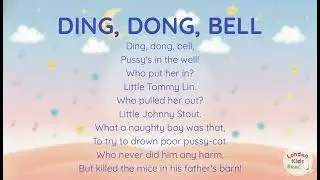 Ding Dong Bell | Nursery Rhyme for Kids📚Read Aloud & Early Reading Practice